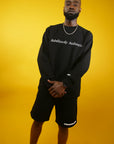 Pantalones cortos de ocio sin censura negros