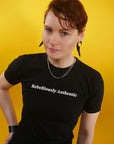 Rebelliously Authentic Short Sleeve T-shirt Black