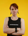 Camiseta Sin Mangas Sin Censura Negra