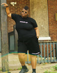 Pantalones cortos de ocio sin censura negros