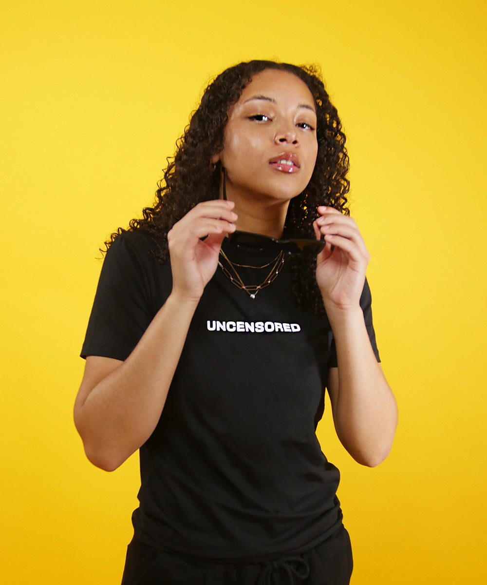 Uncensored Short Sleeve T-shirt Black