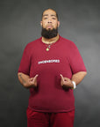 Uncensored Short Sleeve T-shirt Burgundy