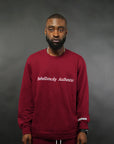 Matching Crewneck Shirt and Joggers Burgundy