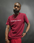 Rebelliously Authentic Short Sleeve T-shirt Burgundy