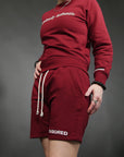 Uncensored Leisure Shorts Burgundy