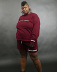 Uncensored Shorts Burgundy