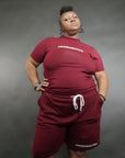 Uncensored Short Sleeve T-shirt Burgundy
