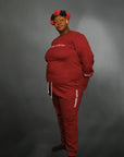 Matching Crewneck Shirt and Joggers Burgundy