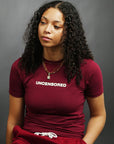 Uncensored Short Sleeve T-shirt Burgundy