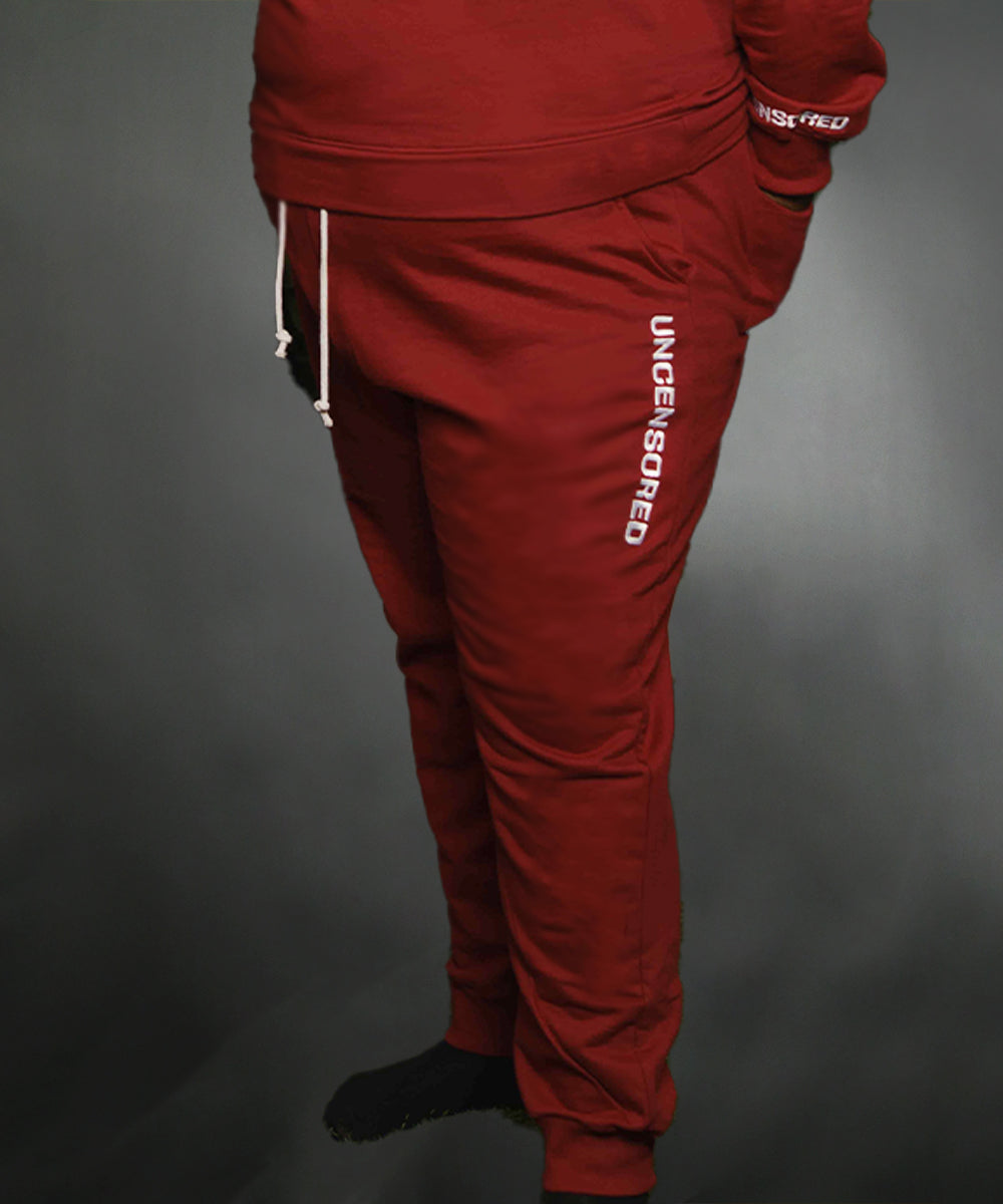 Uncensored Joggers Burgundy